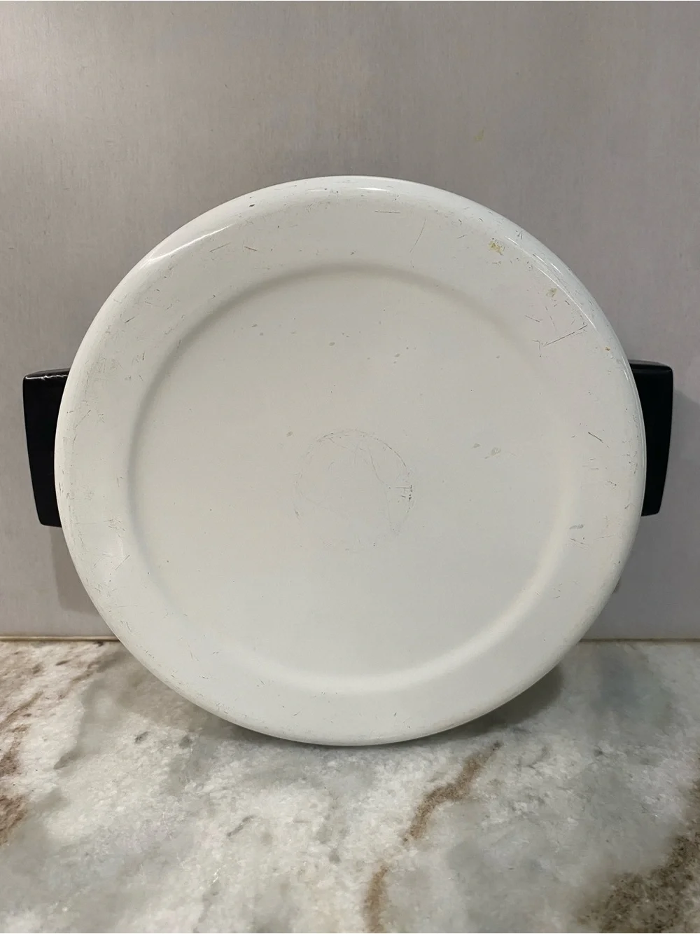 Vintage Fancipans Enamelware 1.5Qt Lidded Casserole Pot 1970s Butterfly MCM